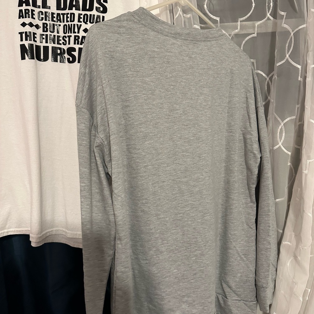 Source Unknown Gray Boot Scootin' Spooky Long Sleeve Tee - Picture 2 of 6